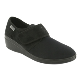 Chinelos femininos DR.ORTO Befado com velcro, pu 033D002, preto 1