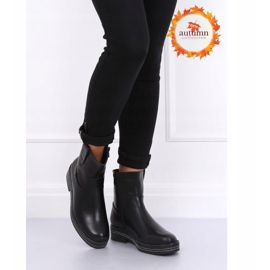 Botas pretas rasas femininas pretas CH1812-1 Preto 1