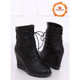 Botas pretas HX301 cunha pretas preto 1