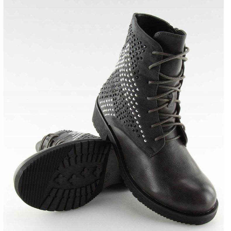 Botas femininas cinza cinza FC-H65 cinza 2