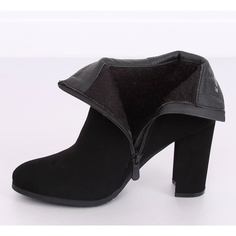 Botas elegantes pretas de salto alto NS055P pretas preto 2