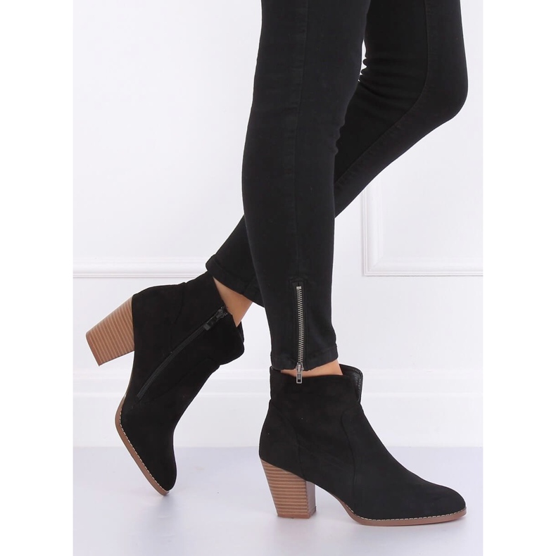 Botas pretas de salto alto YL96006 pretas preto 2