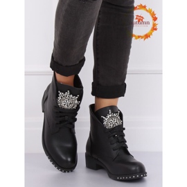 Botas pretas pretas 100-902BO-1 preta preto 1
