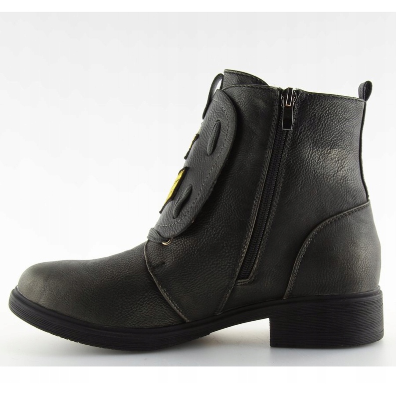 Botas de trabalho com remendos cinza H-4 Gray 1 Botas de trabalho com remendos cinza H-4 Gray 1