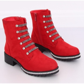 Botas militares vermelhas CH1818-2 vermelhas vermelho 2