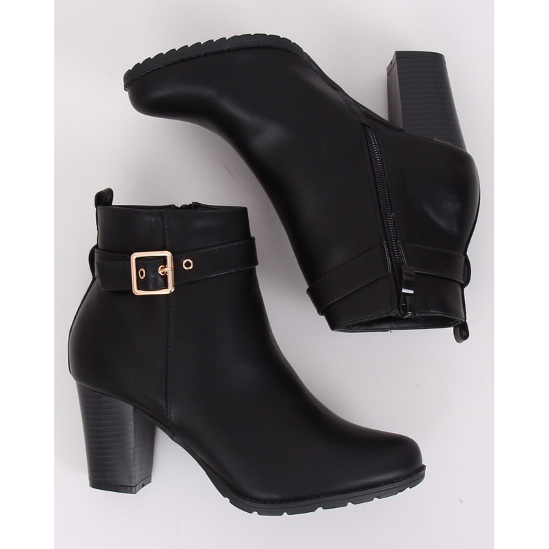 Botas pretas de salto alto F169 pretas preto 2