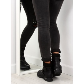 Botas pretas femininas pretas S165 pretas preto 2