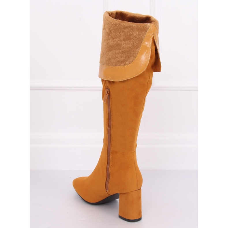 Salto alto mel YQ215 amarelo 2