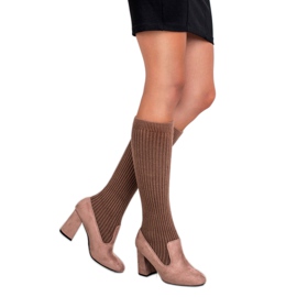 Seastar Botas marrons justas marrom 2