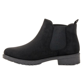 SHELOVET Botas Jodhpur de camurça preta preto 1
