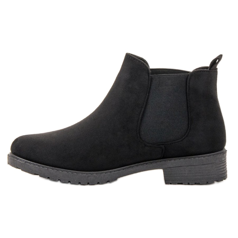 SHELOVET Botas Jodhpur de camurça preta preto 1