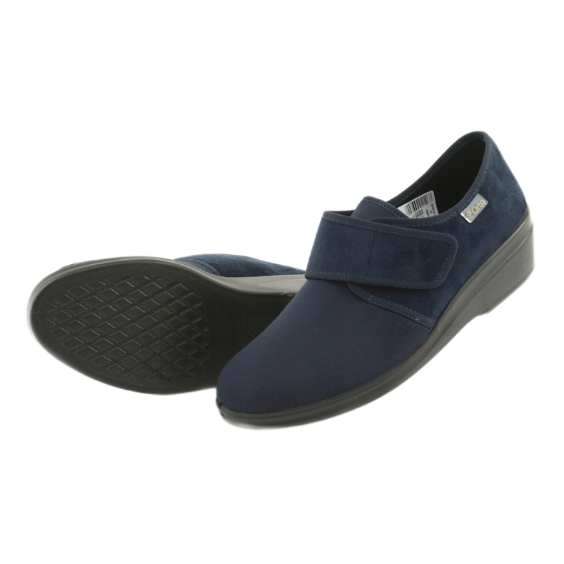 Sapatos femininos Befado pu 033D001 azul marinho 4