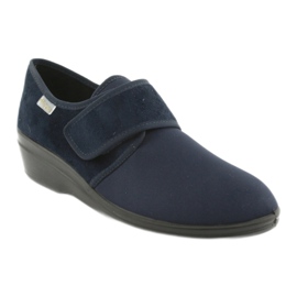Sapatos femininos Befado pu 033D001 azul marinho 1