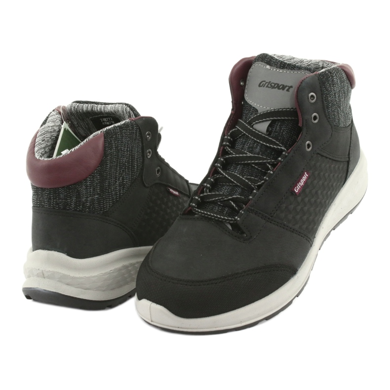 Grisport Sapatos de esporte de couro preto 3