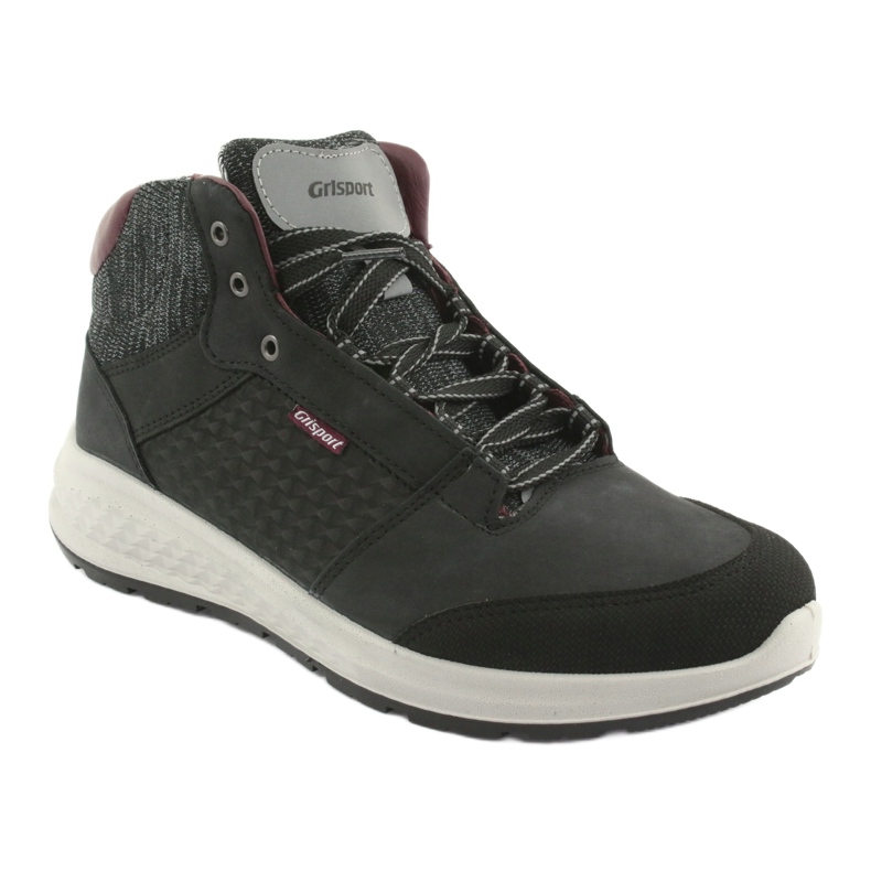 Grisport Sapatos de esporte de couro preto 1