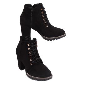 Botas pretas de salto alto 995-30 Pretas preto 1