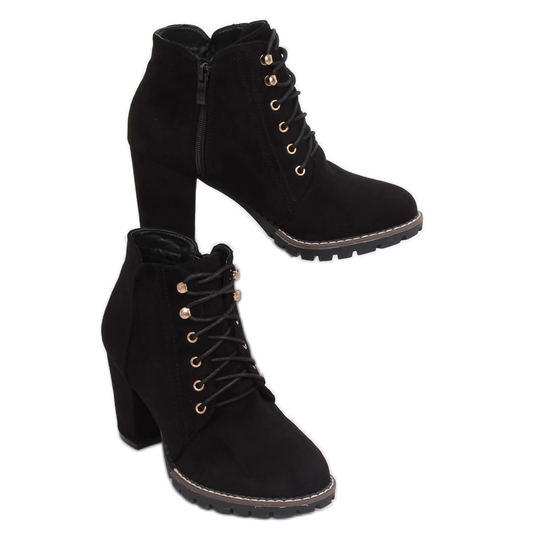 Botas pretas de salto alto 995-30 Pretas preto 1