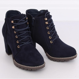 Botas de salto alto azul marinho 995-30 Navy azul-marinho 1