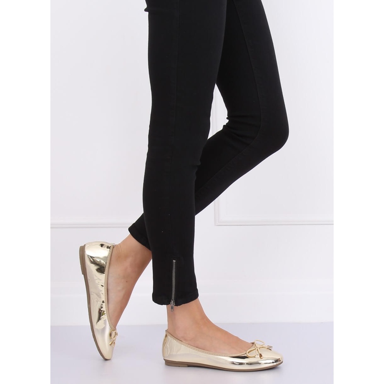 Bailarinas de ouro metálico 9988-139 de ouro dourado 2