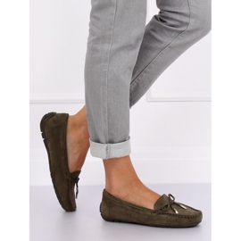 Mocassins femininos verdes R812 verde 2