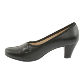 Bombas de couro feminino de Gregors 570 preto 2