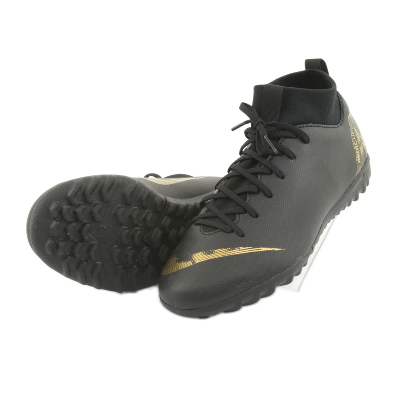 Chuteiras Nike Mercurial SuperflyX 6 Academy Gs Tf Jr AH7344-077 preto 4