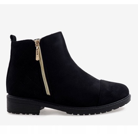 Botas com isolamento de camurça preta SJ1819-1 preto 2 Botas com isolamento de camurça preta SJ1819-1 preto 2