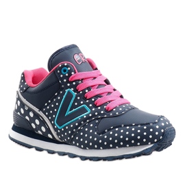 Calçado desportivo azul marinho B1573-3 cinza 1