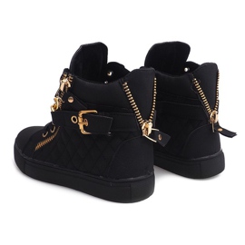 Tênis acolchoado cano alto R-35 preto 2