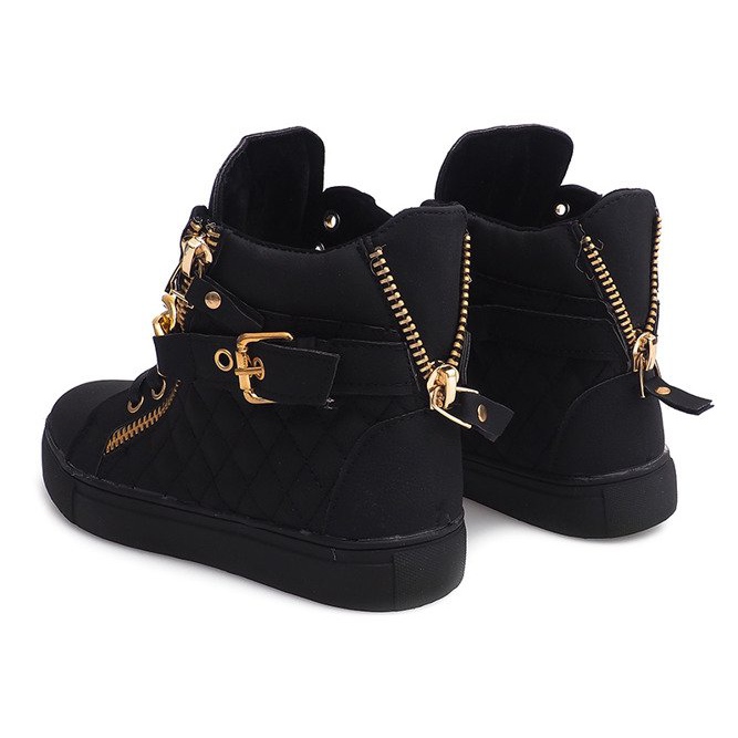 Tênis acolchoado cano alto R-35 preto 2