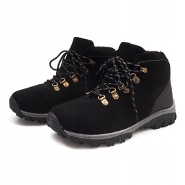 Botas de neve quentes 83B pretas preto 1 Botas de neve quentes 83B pretas preto 1