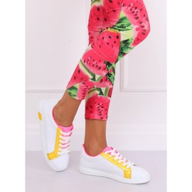 Tênis feminino W-3116 amarelo branco multicolorido 1