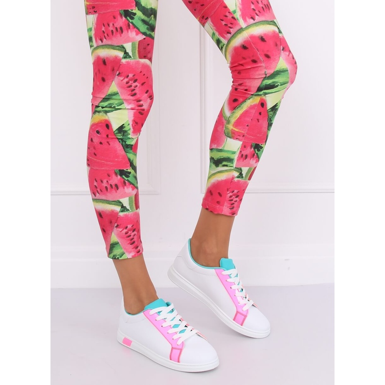 Tênis feminino W-3116 Fushia branco multicolorido 1
