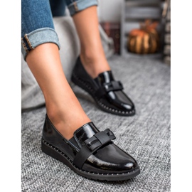 Filippo Sapatos de couro slip-on preto 2