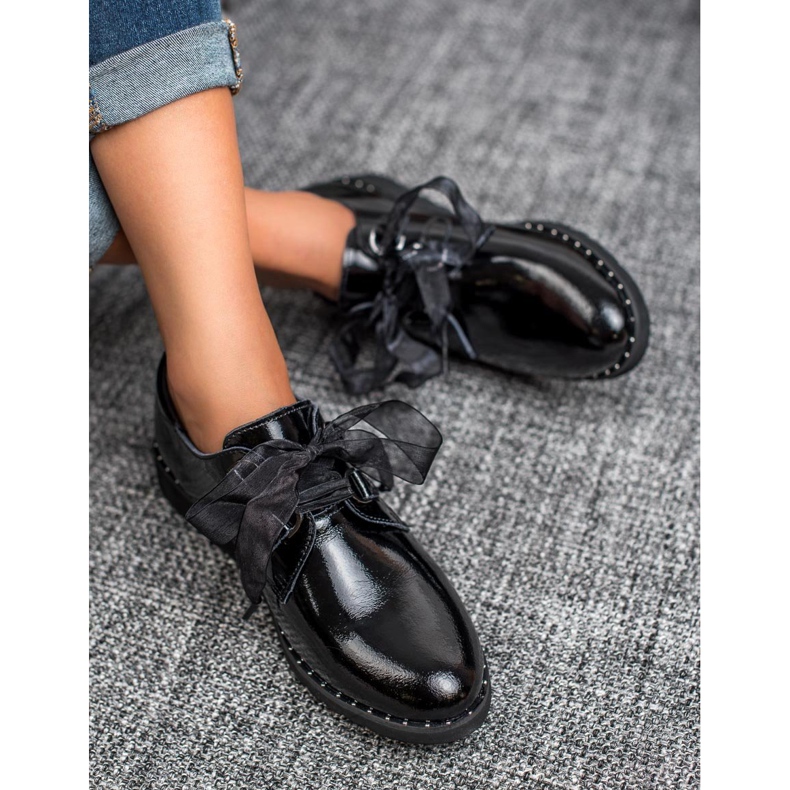 Filippo Sapatos pretos lacados 1