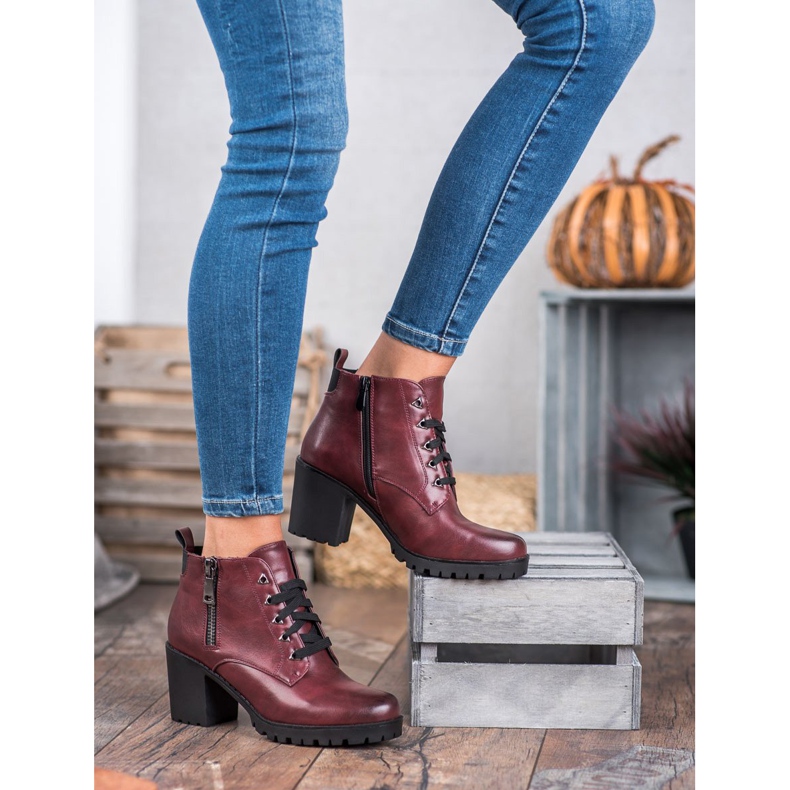 Vinceza Botas baixas no bar vermelho 2