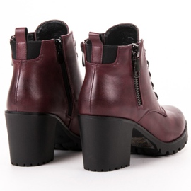 Vinceza Botas baixas no bar vermelho 1