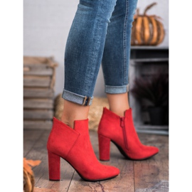 Vinceza Botas de camurça sexy vermelho 1