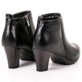 Vinceza Botas de Salto Baixo preto 2