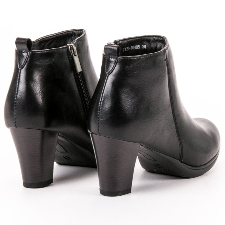 Vinceza Botas de Salto Baixo preto 2