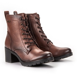Botas de renda marrom da VINCEZA 1