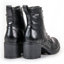 Botas pretas de amarrar VINCEZA preto 1