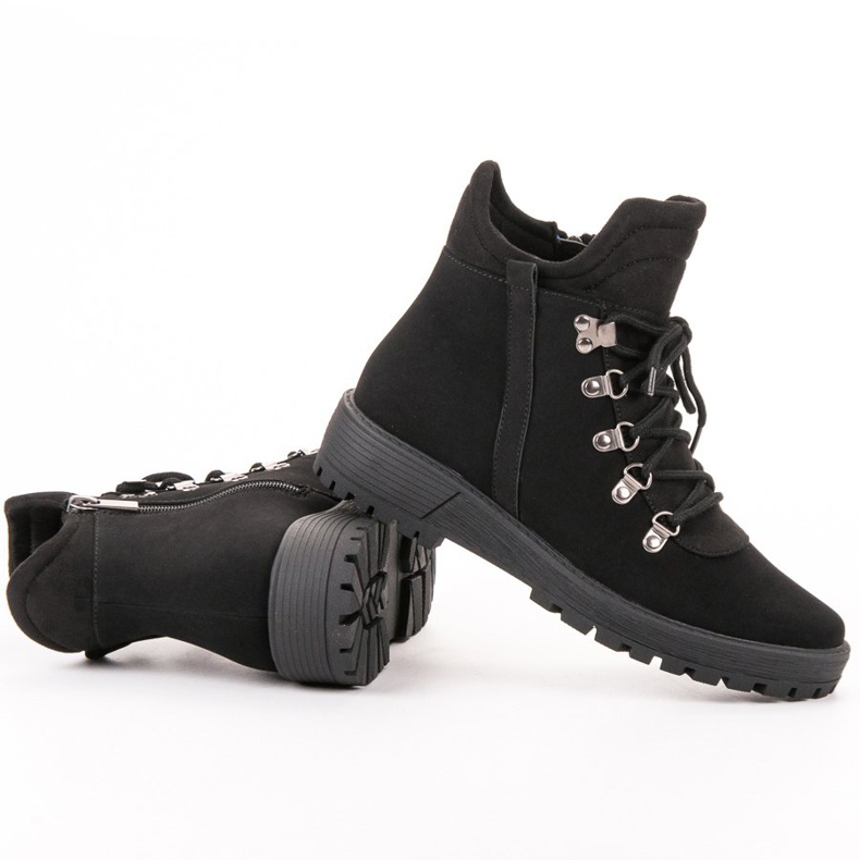 Vinceza Trappers elegantes preto 2