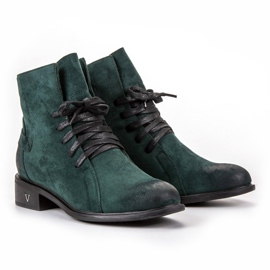 Vinceza Botas femininas verde escuro 1