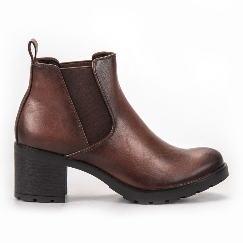 W. Potocki Botas marrons Chelsea em um bar marrom 2