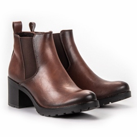 W. Potocki Botas marrons Chelsea em um bar marrom 1