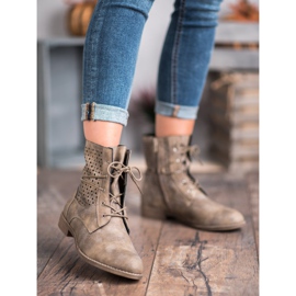 Groto Gogo Botas amarradas na moda verde 2