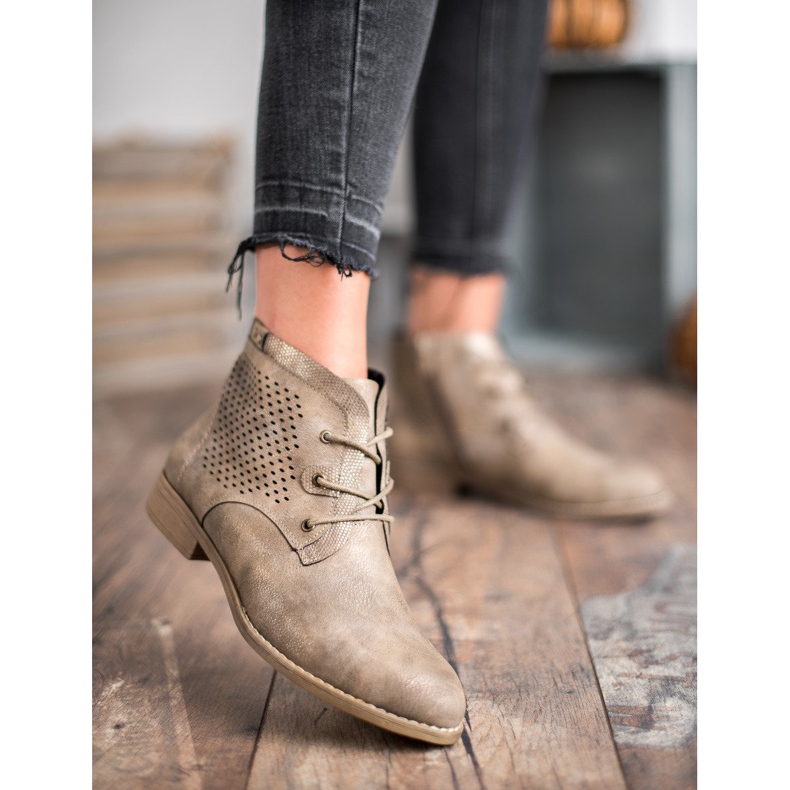 Groto Gogo Botas caqui a céu aberto multicolorido verde 1