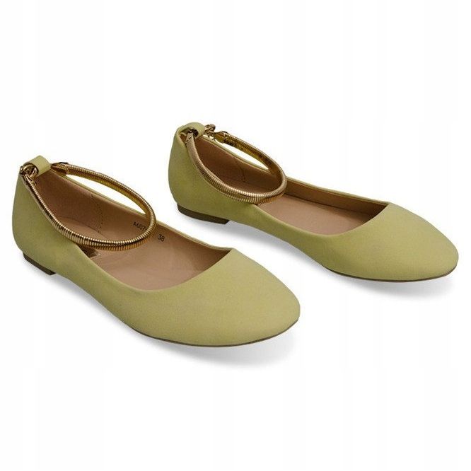 Bela decoração das bailarinas no tornozelo A607 amarelo 1