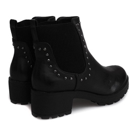 Botas motorizadas com tachas 1643 pretas preto 1